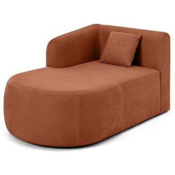 Ikare - module dassise méridienne gauche - en tissu - Terracotta