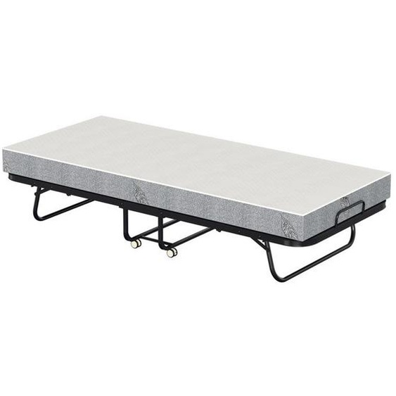 Ikodm Lit Pliant lit dappoint 90x200cm Charge 150KG avec 4 Roulettes Universelles + Matelas LIT PLIANT (HORS PLIANT BEBE)