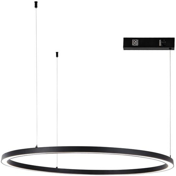 Immax NEO FINO NEW Smart, suspension à 1 anneau, 80 cm, 60 W, noir, Zigbee 3.0