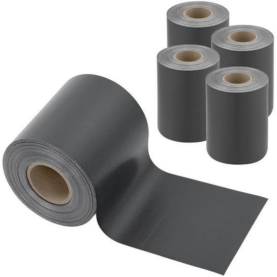 In And OutdoorMatch Film anti-regards Arvilla - pour clôture - bande tressée - 140 m - gris anthracite mat - aspect rotin