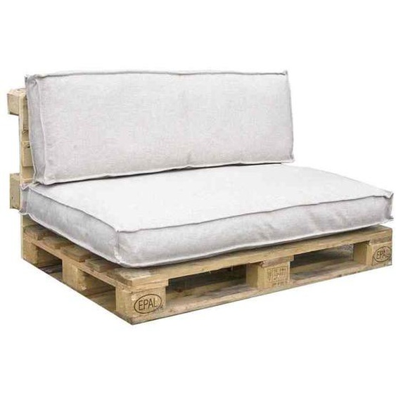 In The Mood Coussin en palette Mick - 120x80x12 cm - Polyester - Beige