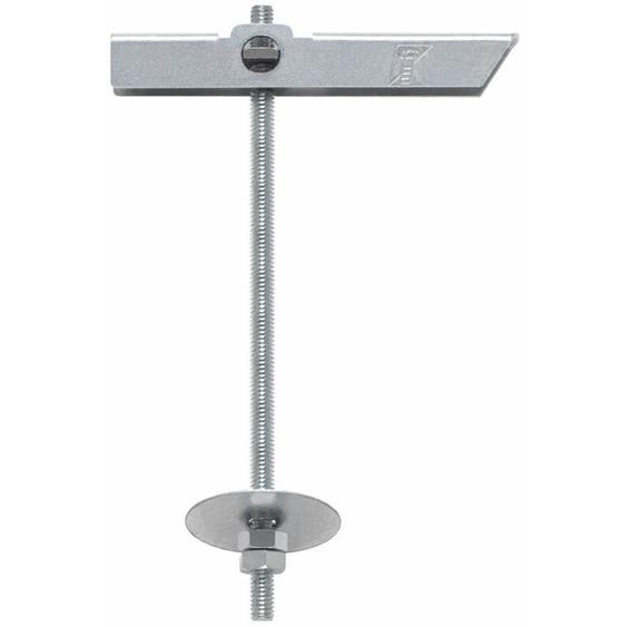 Index - Boite de 50 - Cheville à bascule pour fixation en plafond dans matériaux creux - Segment de tige filetée - Zingué M6 Ø16