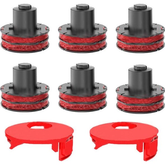 INF Bobine de fil de remplacement et couvercle pour tête de coupe-bordures AL-KO 6-pack