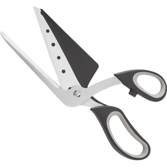 INF Ciseaux à pizza en acier inoxydable avec spatule