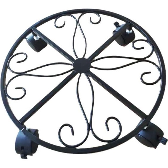 INF Support de plante roulant en fer avec roues verrouillables, 1 Pièce