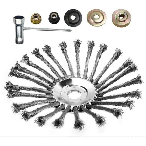 INF Tête 10 inch fil acier torsadé inox etPolyuréthanekit jardin bordures