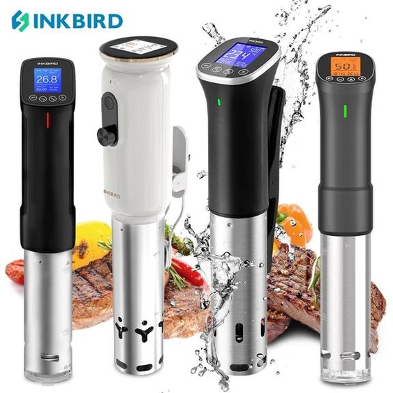INKBIRD-Machine Sous Vide avec Minuterie pour la Cuisson de la Viande, Cuisinière avec Alarmes de Recettes, Télécommande, 4 Types, WiFi, Prise UE