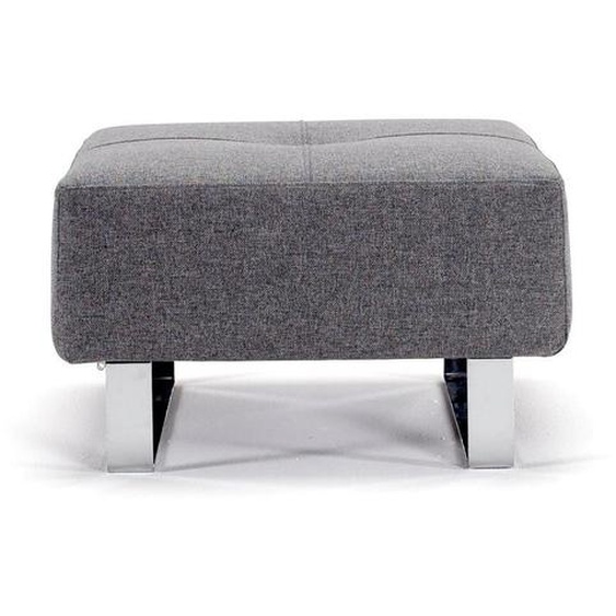 INNOVATION LIVING  Pouf design CASSIUS DELUXE EXCESS gris Twist Charcoal 65*65 cm