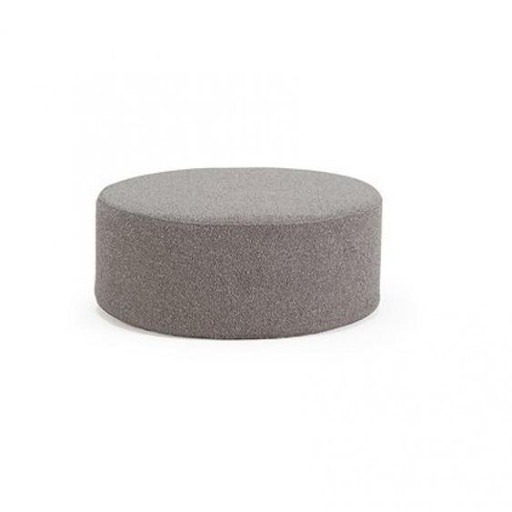INNOVATION LIVING  Pouf design  PAUKE POUF Ø50 tissu 533 bouclé Ash Grey