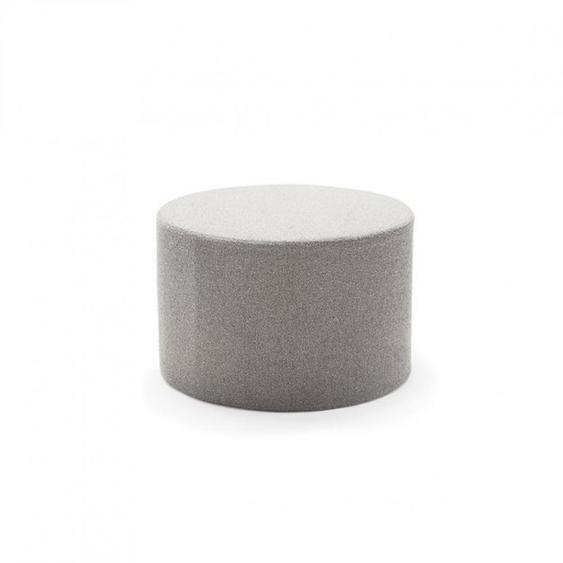 INNOVATION LIVING  Pouf design  PAUKE POUF Ø62 tissu 533 bouclé Ash Grey