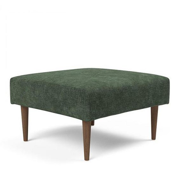 INNOVATION LIVING  Pouf design RECAST PLUS Avella Pine Green pied chêne laqué foncé