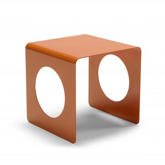 INNOVATION LIVING  Table basse GEOBEAU 33x33x33 cm métal orange pure
