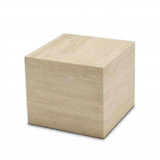 INNOVATION LIVING  Table basse TRAVERTINA 40x40x35 cm en travertin naturel
