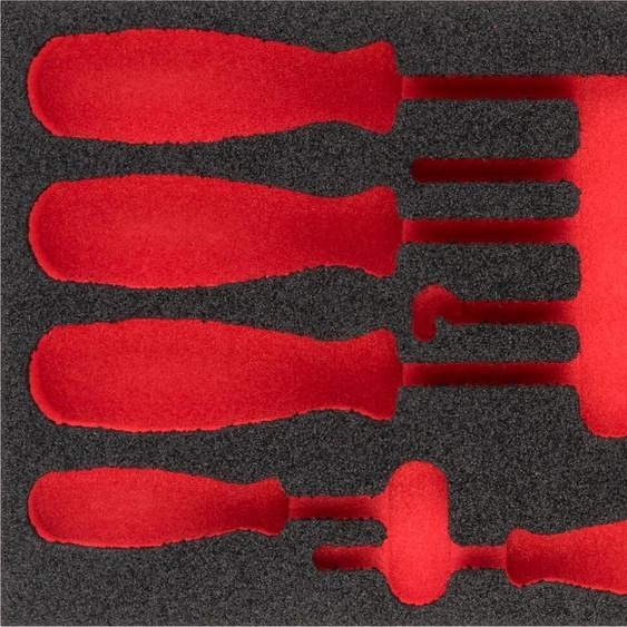 Insert en mousse souple  vide  V5070-L  L x l x H : 393 mm x 188 mm x 35 mm