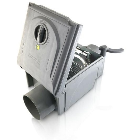 Interplast - Clapet anti-retour pvc évacuation Ø100 - Fitt - Gris - pvc
