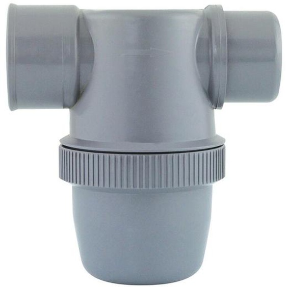 Interplast - Siphon de parcours pvc Ø40 - Fitt - Gris - pvc