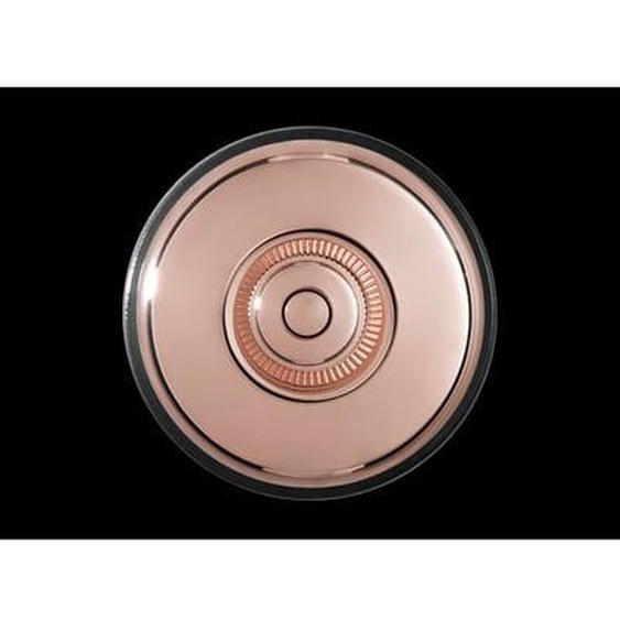Interrupteur bouton poussoir Dimbler 10A noir et cuivre Ø64,5 mm