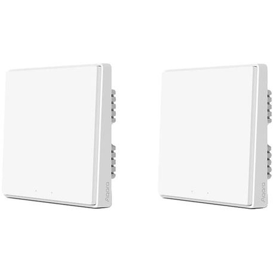 Interrupteur mural intelligent, pas besoin de neutre, technologie radio ZigBee, rouge