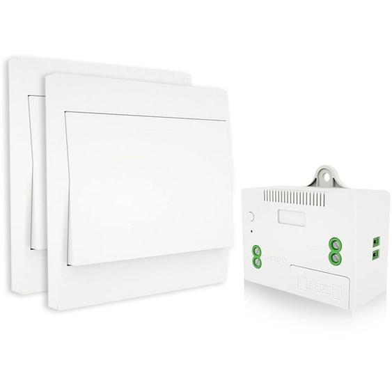 Kcvv - Interrupteur sans fil autoalimenté, sans pile, télécommande sans fil pour les lumières et appareils électriques, étanche et sûr, pouvant être
