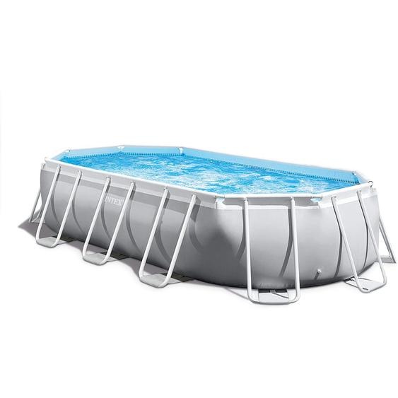 INTEX 26796GN - Prism Frame Piscine ovale (503x274x122cm)