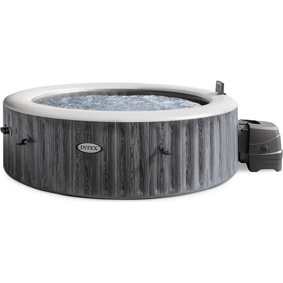 INTEX 28442NP PureSPA Bubble Greywood Deluxe - Spa à bulles pour 6 personnes, 216 x 71 cm,via application