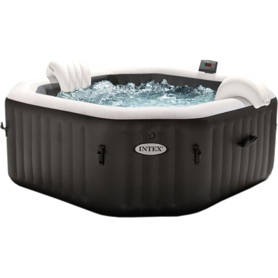 INTEX 28462 - Whirlpool - PureSPA Jet + Bubble Deluxe (octagon,onyx black, Ø218 ext./Ø168cm int.)