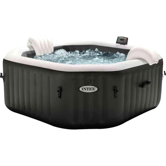 INTEX Bain à remous avec fonction de massage PureSpa octogonal