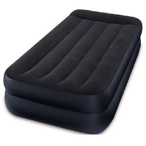 Intex - double matelas gonflable airbed home Pillow Rest en vinyle 152x203x42 cm avec sac de transport pour camping mer