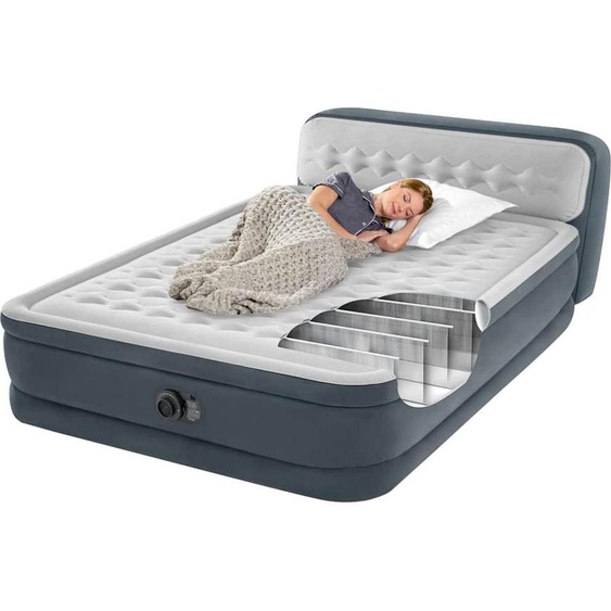 INTEX Lit à air Dura-Beam Deluxe Ultra Plushboard Headboard Queen 86 cm