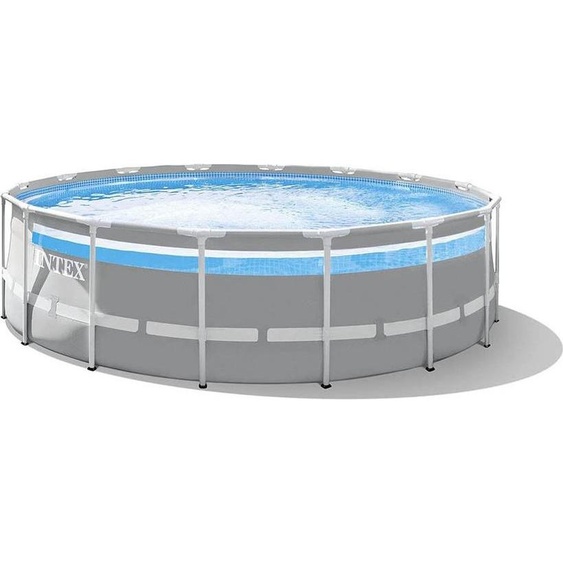 Intex Piscine hors sol ronde 427x107cm Prisma Frame Clearview 26722