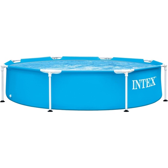 INTEX - Piscine tubulaire ronde diam2,44 x 0,51 m – Piscine hors-sol robuste pour jardin