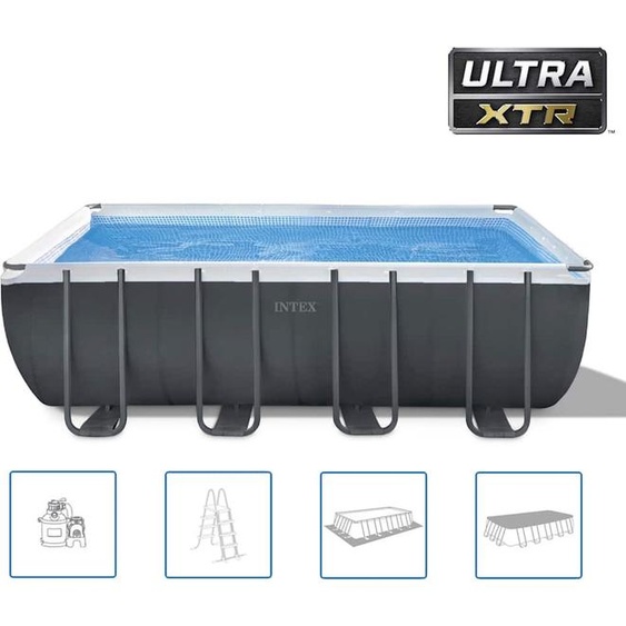 INTEX Pool-Set Ultra XTR Frame Rectangulaire 549x274x132 cm 26356GN