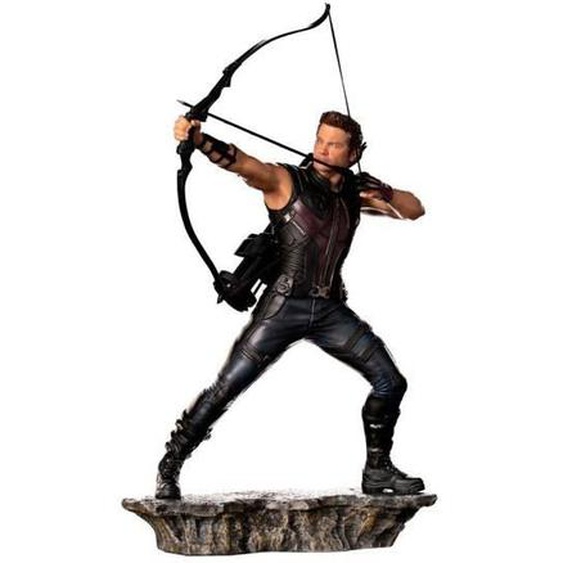 Statuette - IRON STUDIOS - Hawkeye - The Infinity Saga - 23 cm - Plastique - Résine