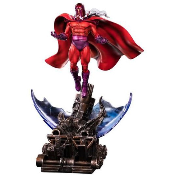 Statue - Iron Studios - Magneto - 1/10 - Rouge - Polystone - 33 cm