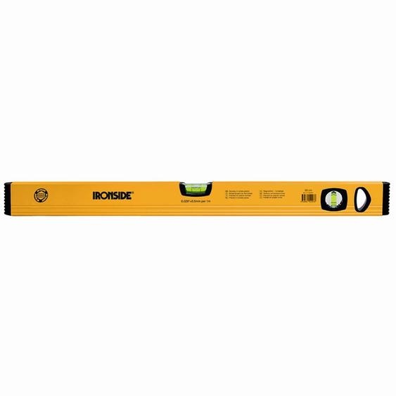 Ironside 100-233 Niveau à bulle en aluminium 60cm 2 fioles, jaune