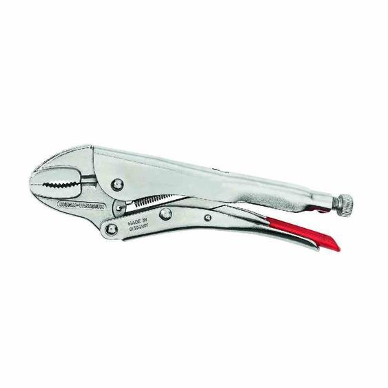 Ironside 128-012 Pince de préhension en acier CV 250mm nickelé, 0-45mm, argent gris