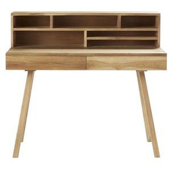 ISAURE  Bureau en bois teck massif 110 cm
