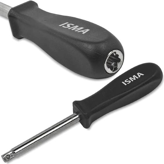 ISMA Poignée pour 1/4 CLE DE FERMETURE 150mm BOUTON Poignée CLE DE FERMETURE Bouton