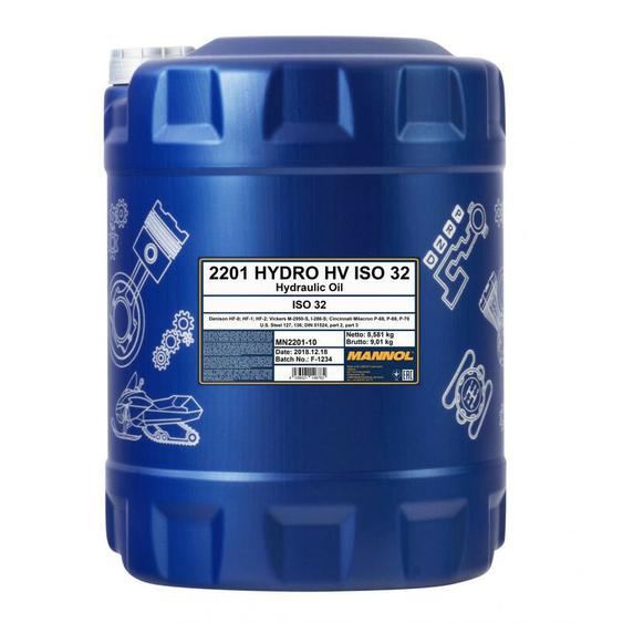 Mannol - iso 32 Huile pour hydraulique central - 20L - MN2201-20 - Ce produit de marque est neuf.