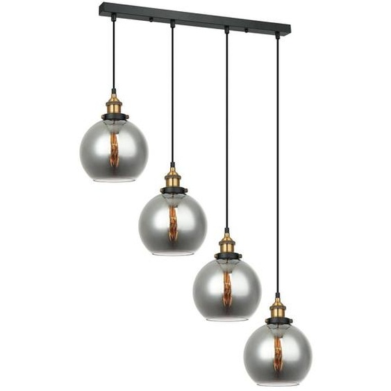 Italux Lustre industriel noir Cardena MDM-4330/4 GD+SG