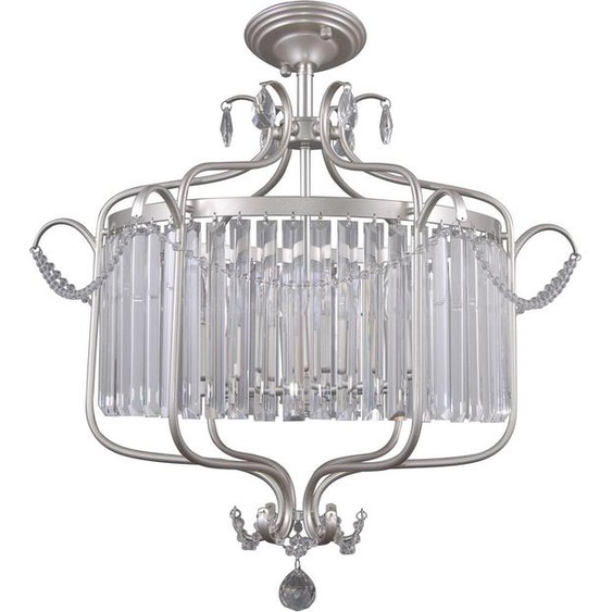 Italux Lustre Rinaldo en cristal argenté PNPL-33057-6B-CH.S