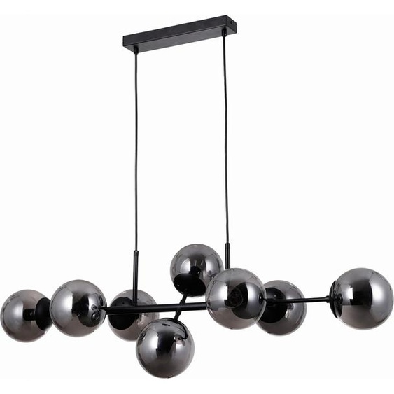 Italux Molite lustre industriel noir PND-1098-8-BL