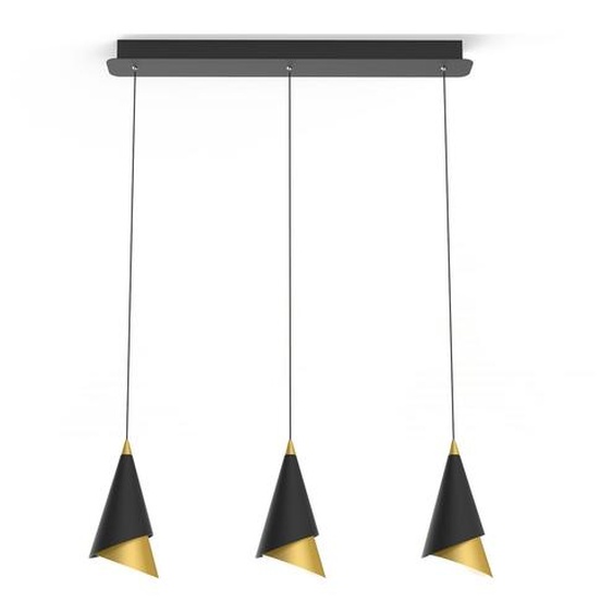 Italux Raalto Lustre LED moderne noir PND-433128-3