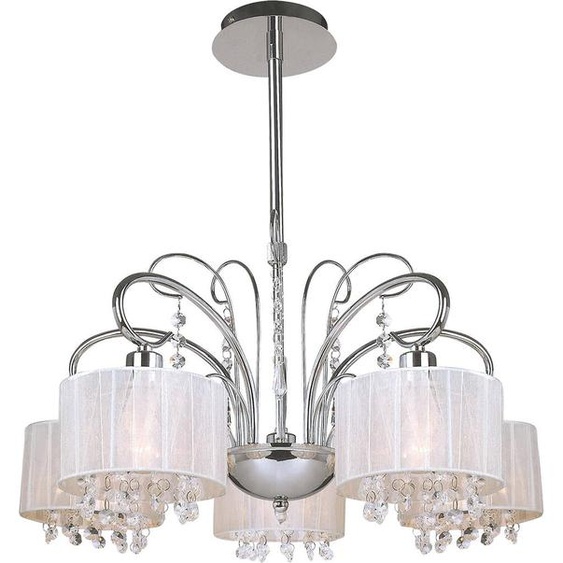 Italux Span lustre avec cristaux noir MDM1583/5 WH