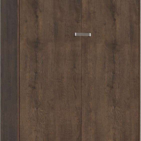 ITAMOBY - Armoire lit double escamotable vertical 140 Kentaro avec èlèment haut Noyer