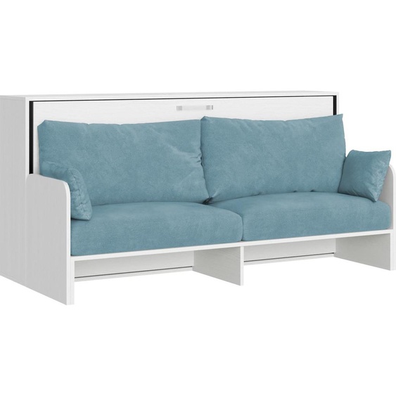 ITAMOBY - Armoire lit escamotable horizontal 1 couchage 85 Kando Sofa Frêne Blanc-A33
