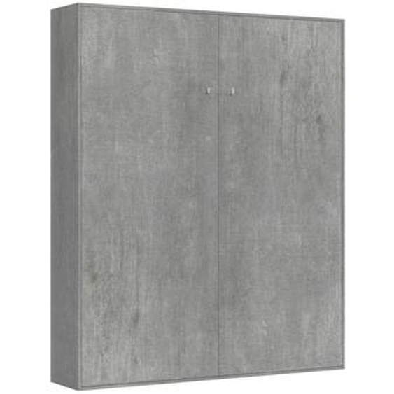 Lit Double Escamotable Vertical Kentaro Cemento