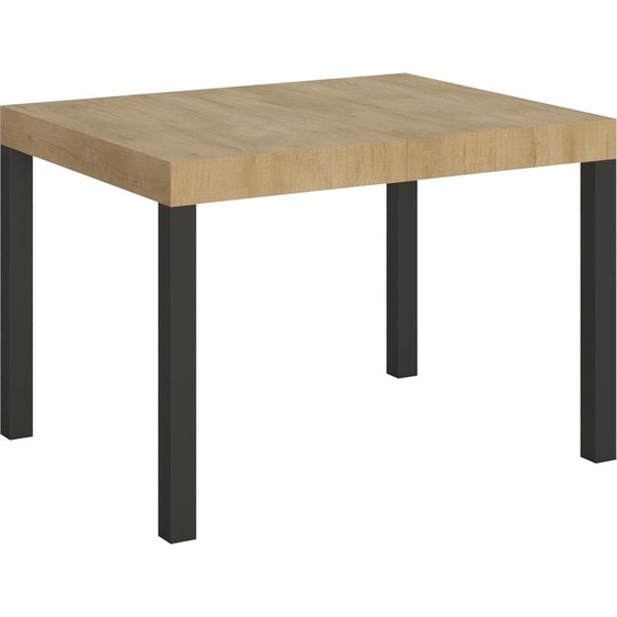 ITAMOBY - Table extensible 110/194x70 cm Everyday chêne nature pieds anthracite