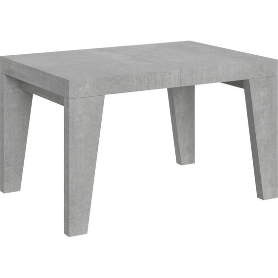 ITAMOBY - Table extensible 120/380x90 cm Naxy gris béton