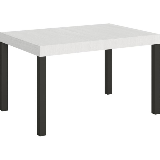 ITAMOBY - Table extensible 130/234x90 cm Everyday frêne blanc pieds anthracite